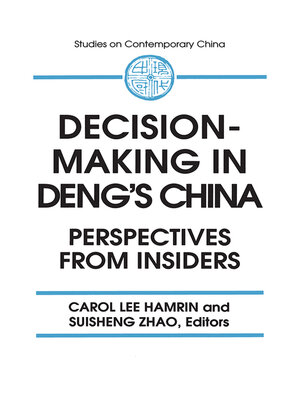 cover image of Decision-making in Deng's China